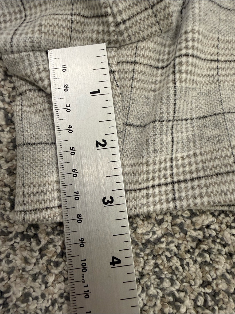 New! Anthropologie Maeve Cozy Plaid Preppy Classy Light Gray Skort Size 12 - Picture 12 of 12